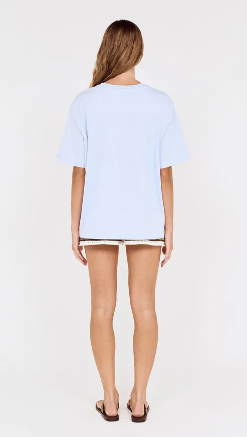 MINKPINK - El Sol Printed Tee - BLUE/WHITE
