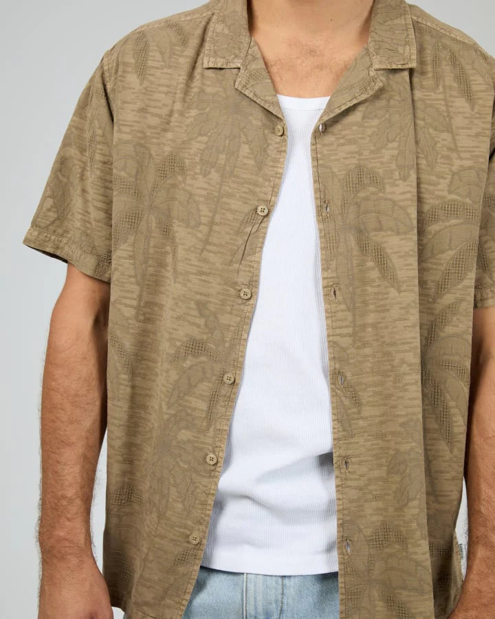 SILENT THEORY - Foliage SS Shirt - Brown