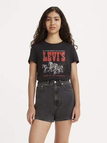 LEVIS - The Perfect Tee - HORSE TRIO BLACK OYSTER