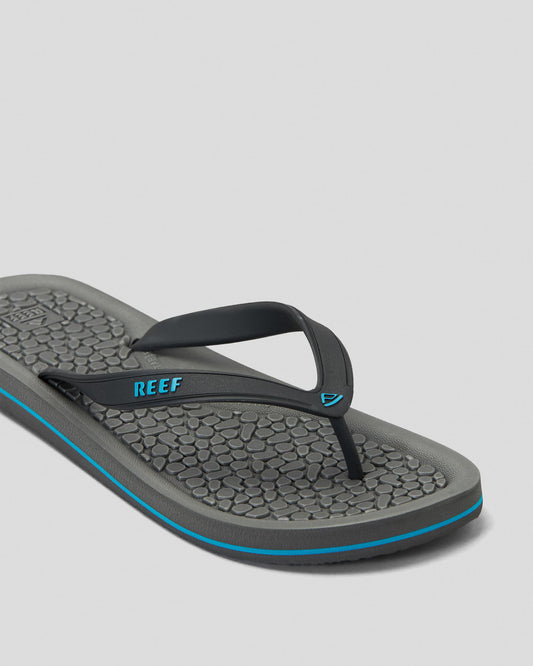REEF - G - Land Rubber Thongs - CHARCOAL/BLUE