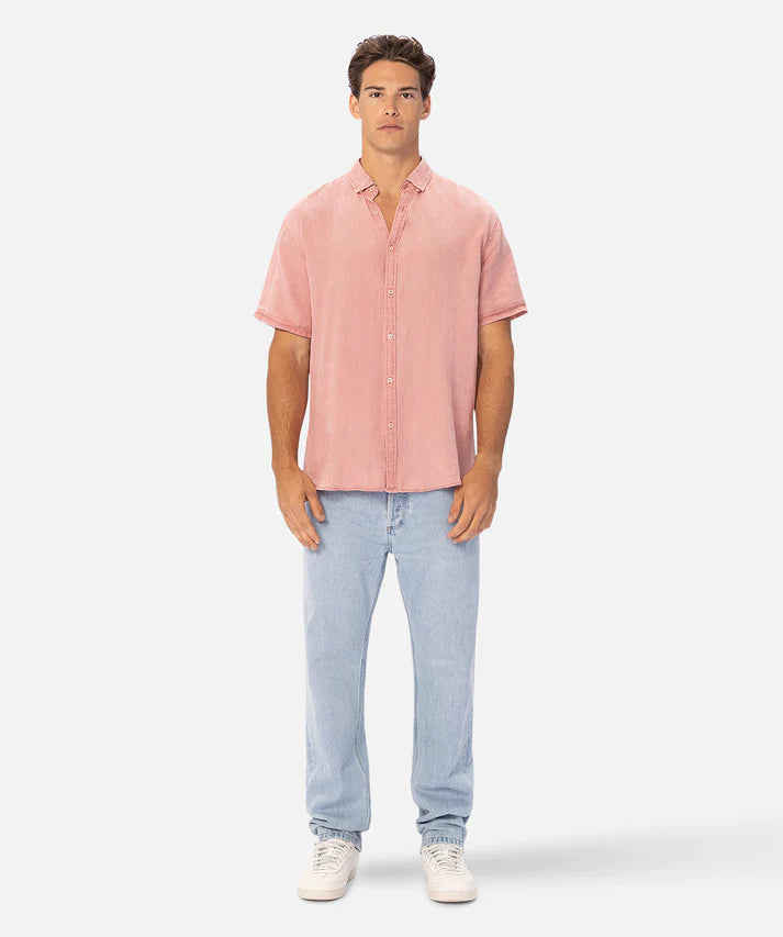 INDUSTRIE - The Tennyson Linen S/S Shirt - Washed Rose