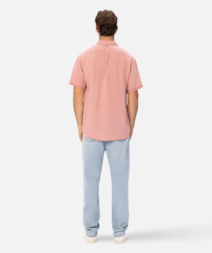 INDUSTRIE - The Tennyson Linen S/S Shirt - Washed Rose