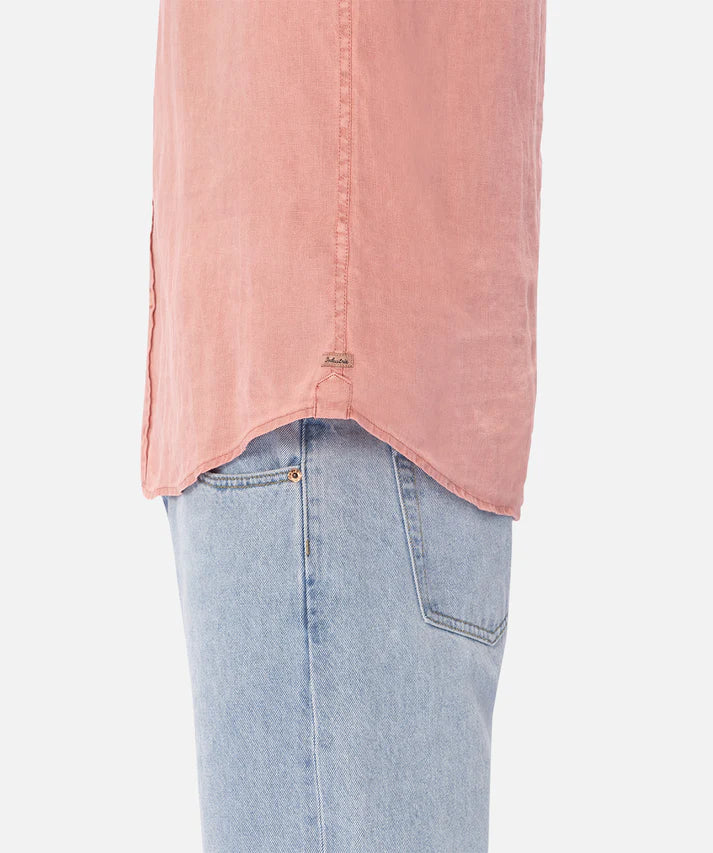 INDUSTRIE - The Tennyson Linen S/S Shirt - Washed Rose