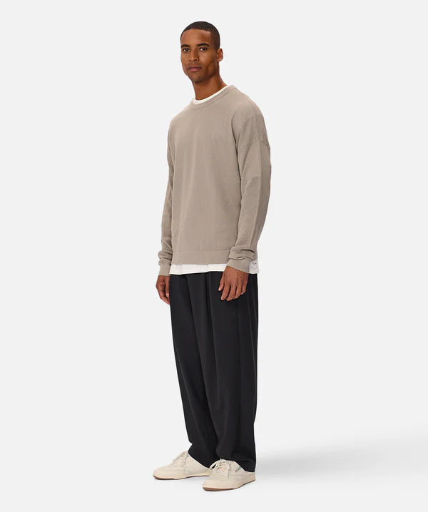 INDUSTRIE - The Nanterrie Crew Neck Knit - Rhino