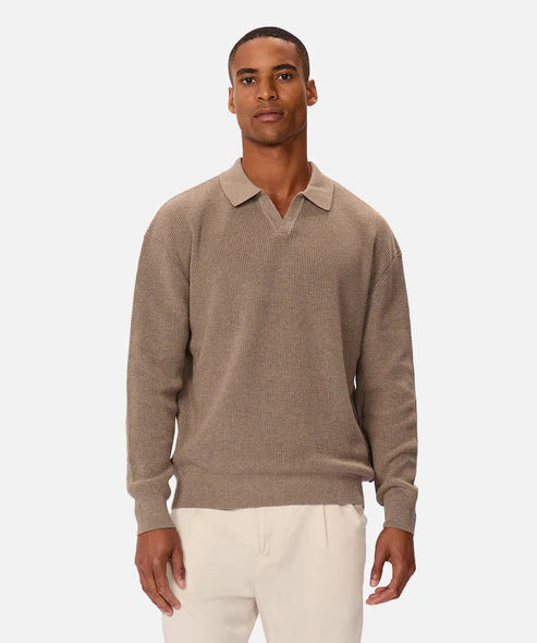 INDUSTRIE - The New England Polo Knit - Walnut