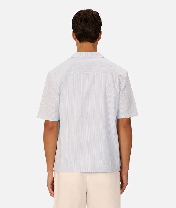 INDUSTRIE - The Sorrento Short Sleeve Shirt - Sky / White
