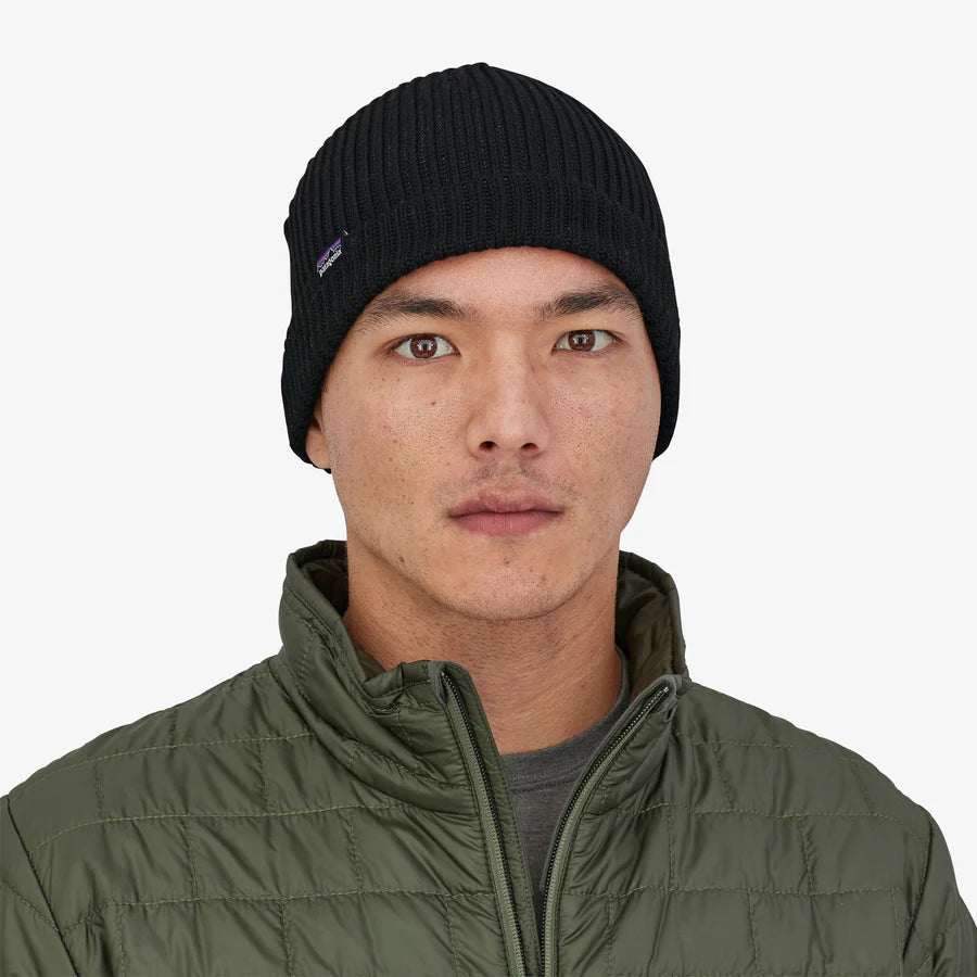 PATAGONIA - Fishermans Rolled Beanie - BLACK