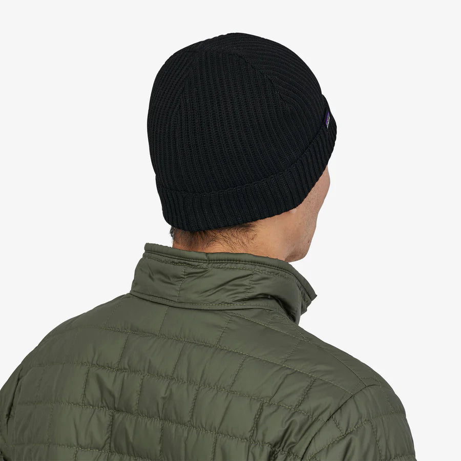 PATAGONIA - Fishermans Rolled Beanie - BLACK