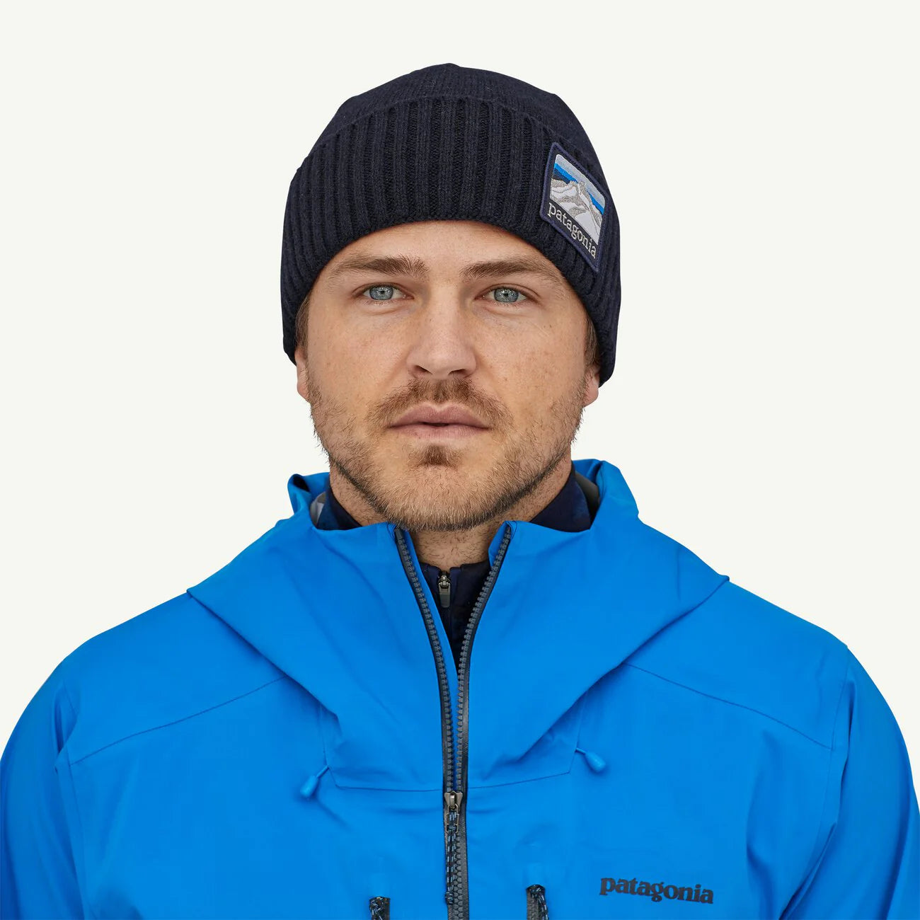 PATAGONIA - Brodeo Beanie - Line Logo Ridge CLASSIC NAVY