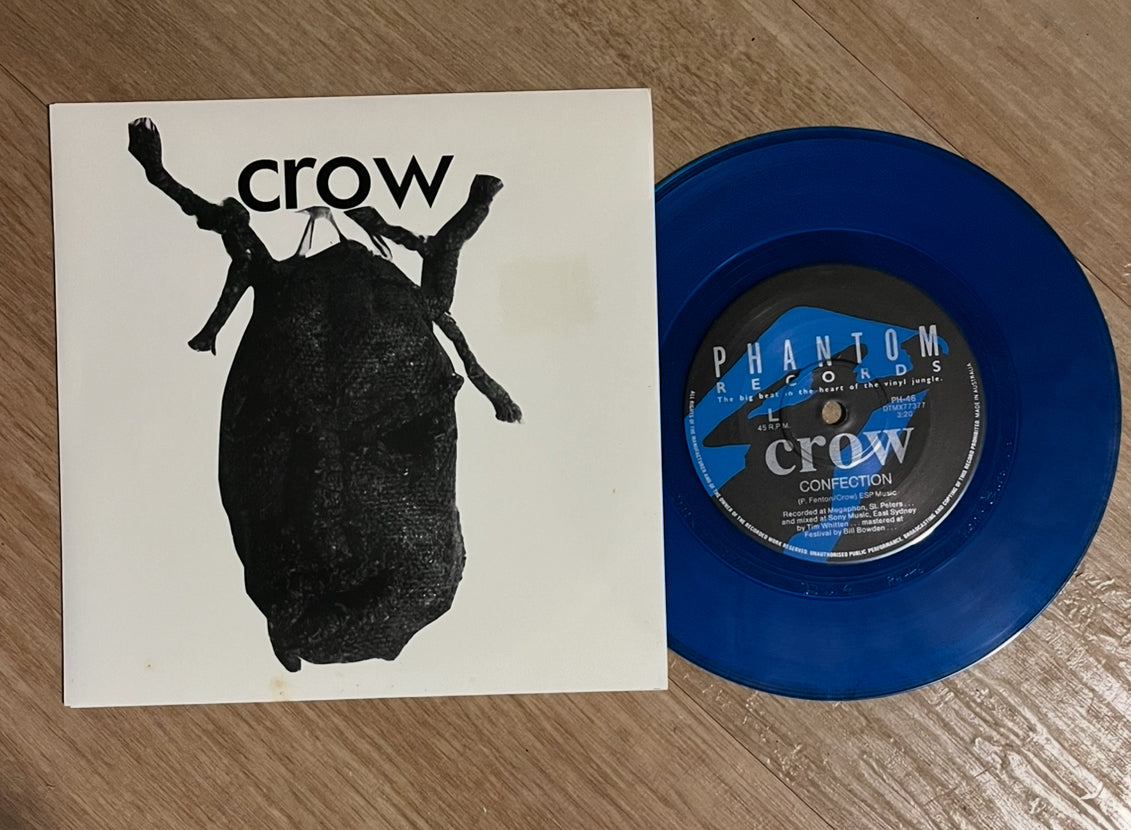 CROW Ravine / Confection - 1992 Australian 7" Blue Transparent Vinyl NM