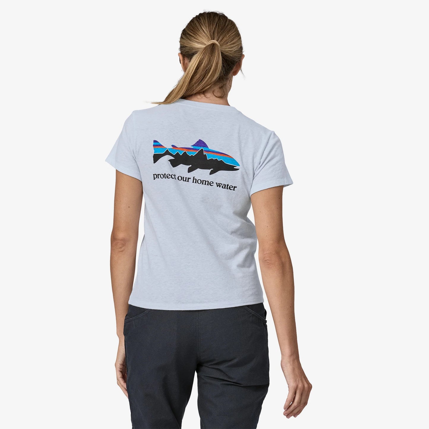 PATAGONIA - W's Home Water Trout Pocket Responsibili-Tee - White