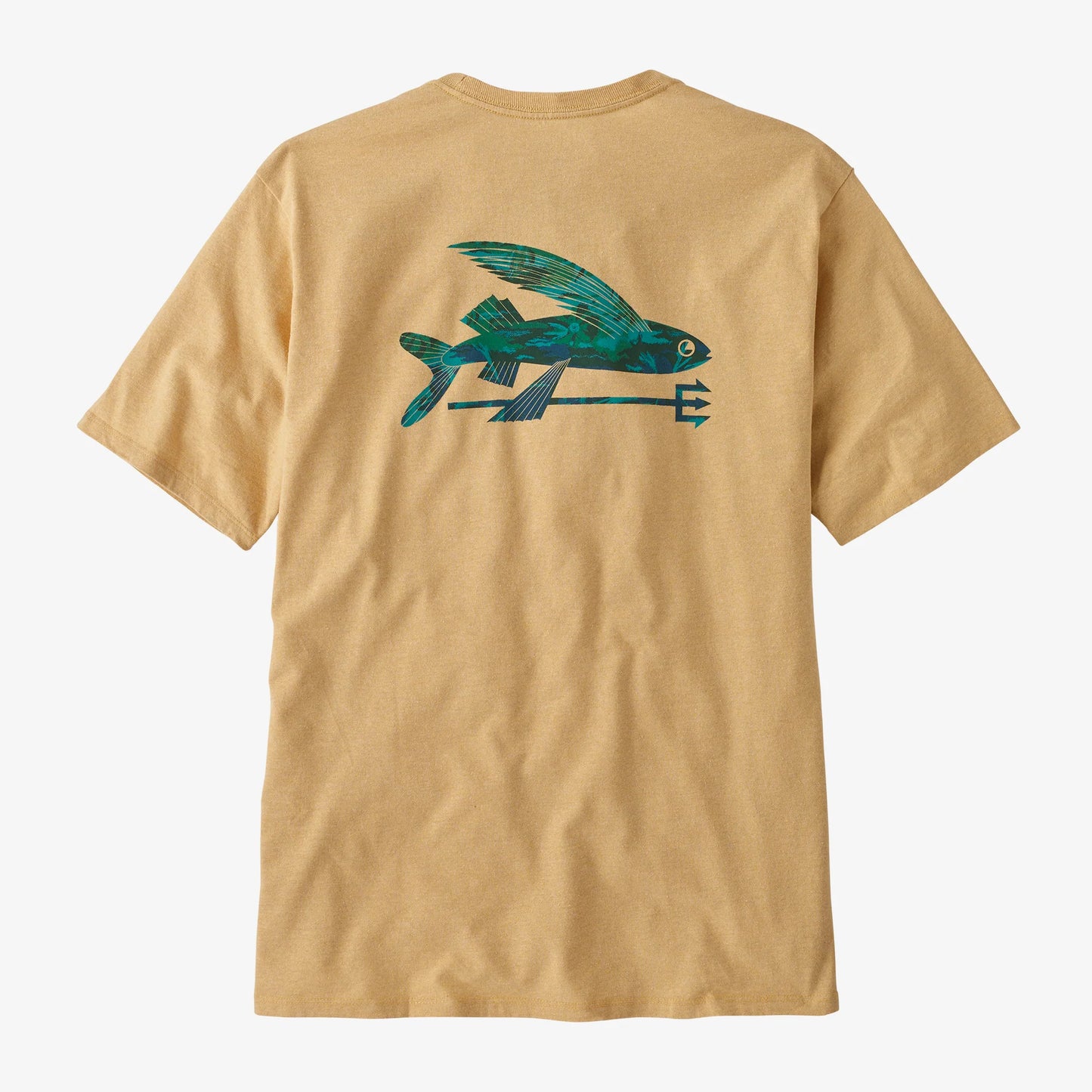 PATAGONIA - M's Flying Fish Responsibilti- Tee - Flying Fish Cliffs and Coves CONIFER GREEN