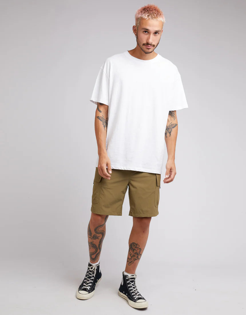 SILENT THEORY - CLEAVER CARGO SHORT - KHAKI