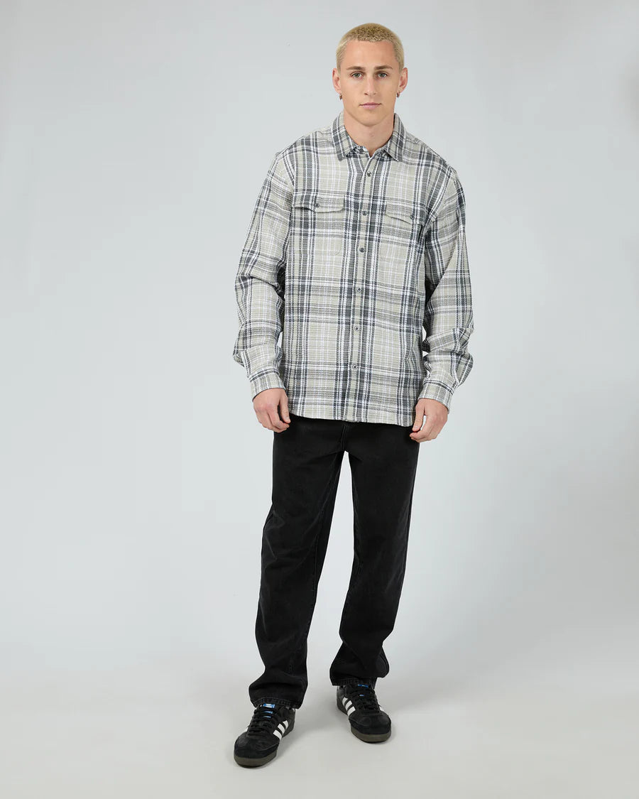 SILENT THEORY - Check Waffle Shirt - MULTI