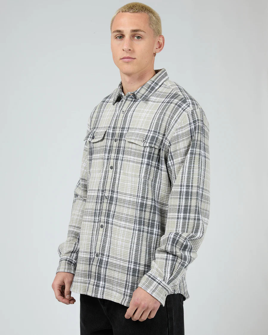SILENT THEORY - Check Waffle Shirt - MULTI