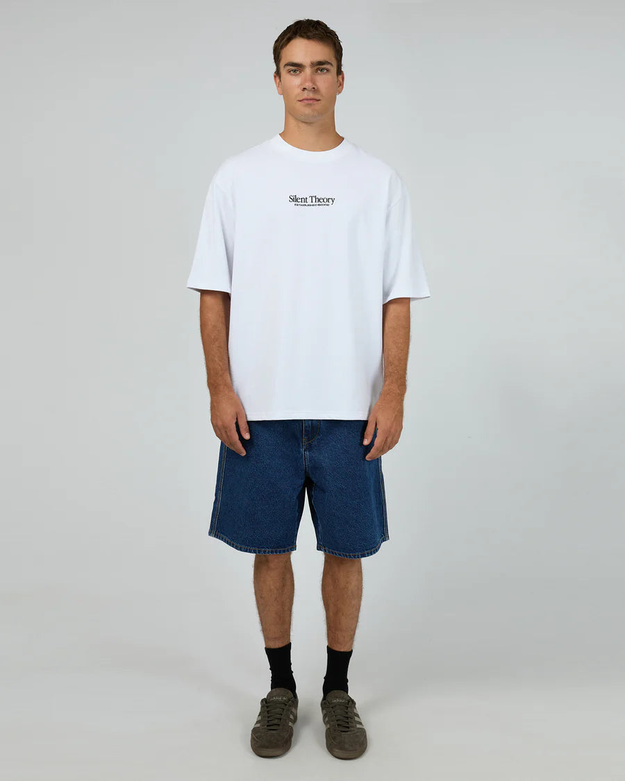 SILENT THEORY - Classic Emb Tee White