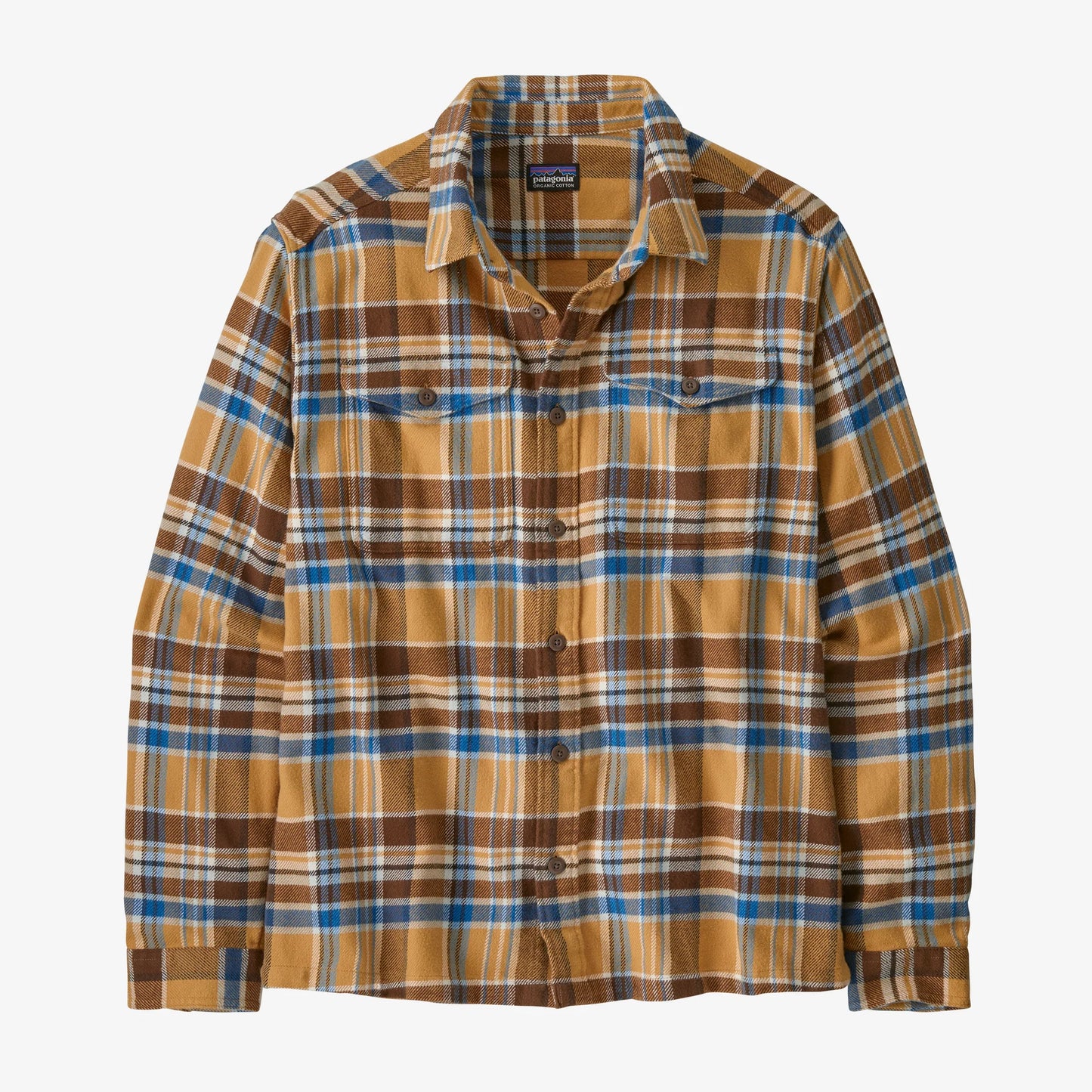 PATAGONIA - M's L/S Fjord Flannel Shirt - ADVENTURE PUFFERFISH GOLD