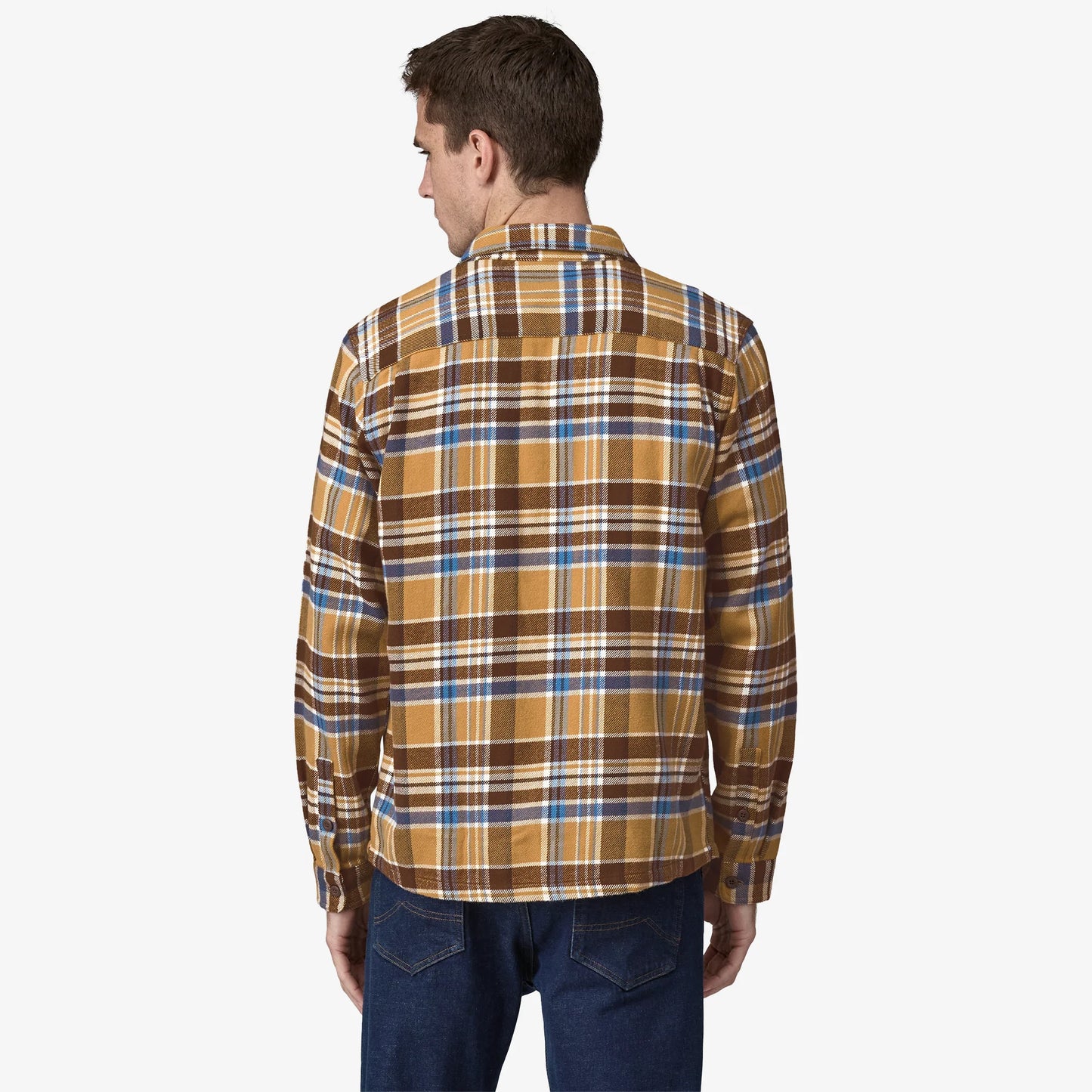 PATAGONIA - M's L/S Fjord Flannel Shirt - ADVENTURE PUFFERFISH GOLD