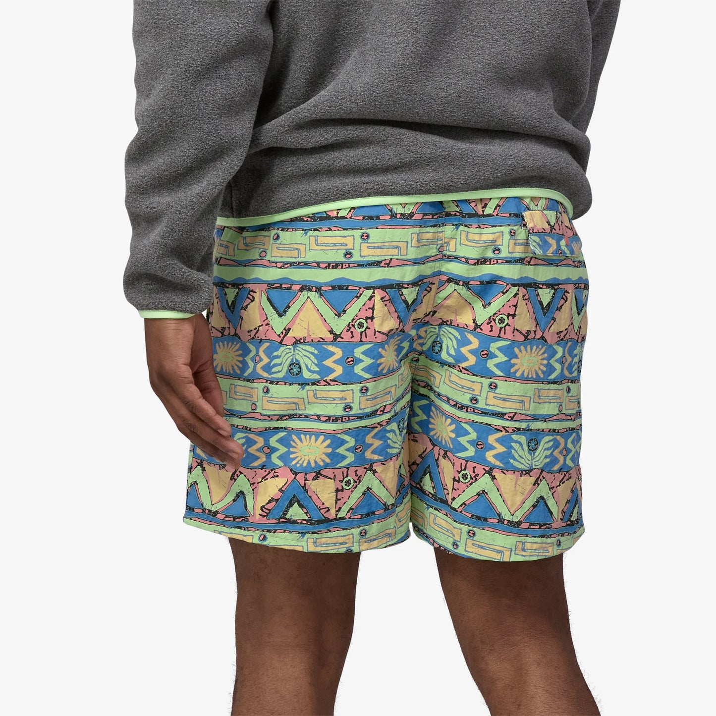 PATAGONIA - Men's Baggies™ Shorts - 5" - High Hopes Geo: Salamander Green