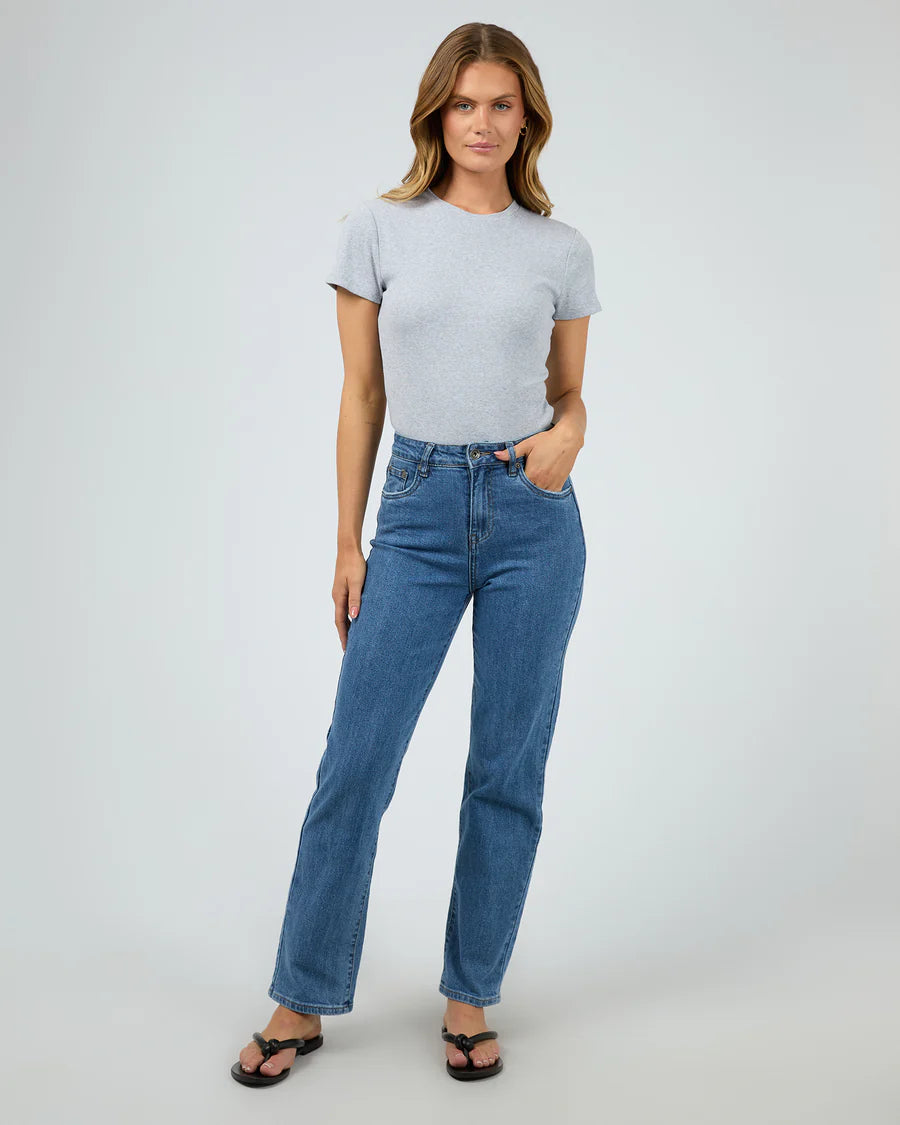 SILENT THEORY - Bella Tee - GREY MARLE