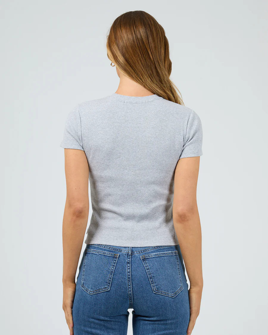 SILENT THEORY - Bella Tee - GREY MARLE