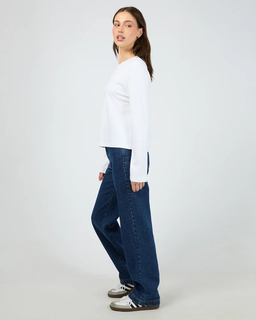 SILENT THEORY - Regular Long Sleeve Tee - WHITE