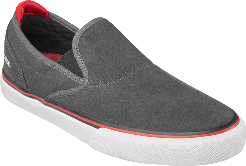 EMERICA - WINO G6 SLIP ON - DARK GREY/BLACK/RED