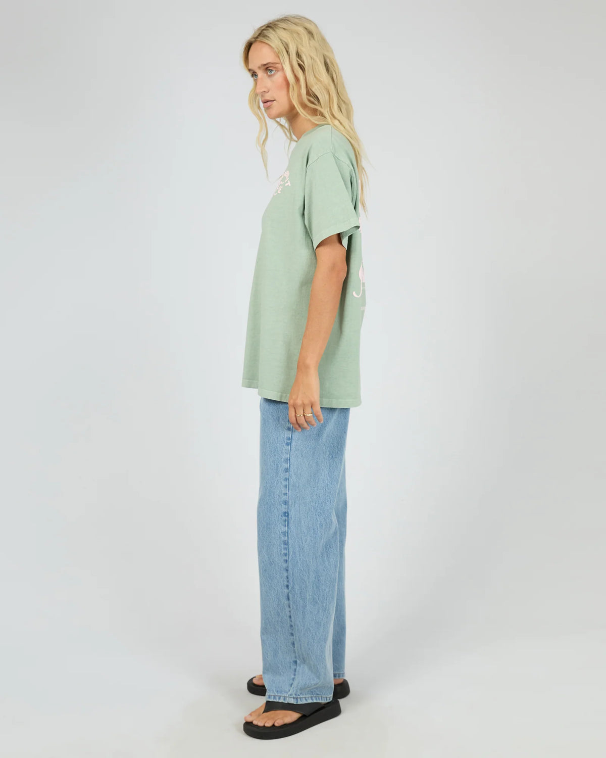 ALL ABOUT EVE - Matcha Club Relaxed Tee - SAGE