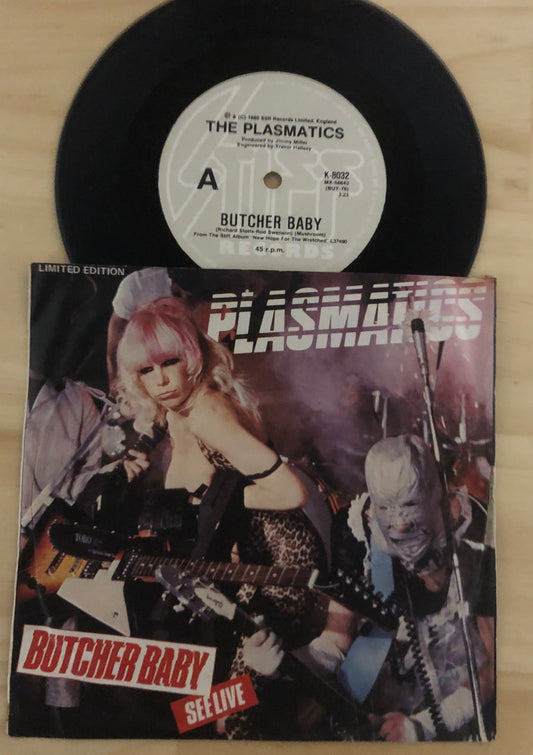 PLASMATICS  "Butcher Baby" Aussie Pressing 1980 Punk Rock Stiff Label EX