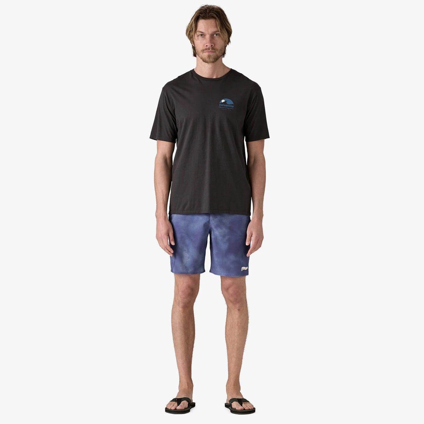 PATAGONIA - Men's Hydropeak Boardshorts - 18 In. - Sea Spray : Concrete Purple