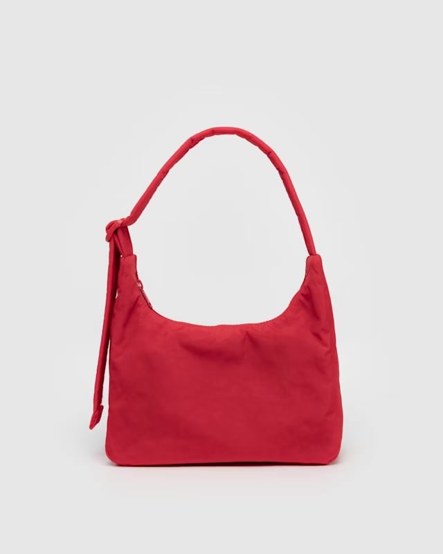BAGGU - Mini Nylon Shoulder Bag - Candy Apple Red