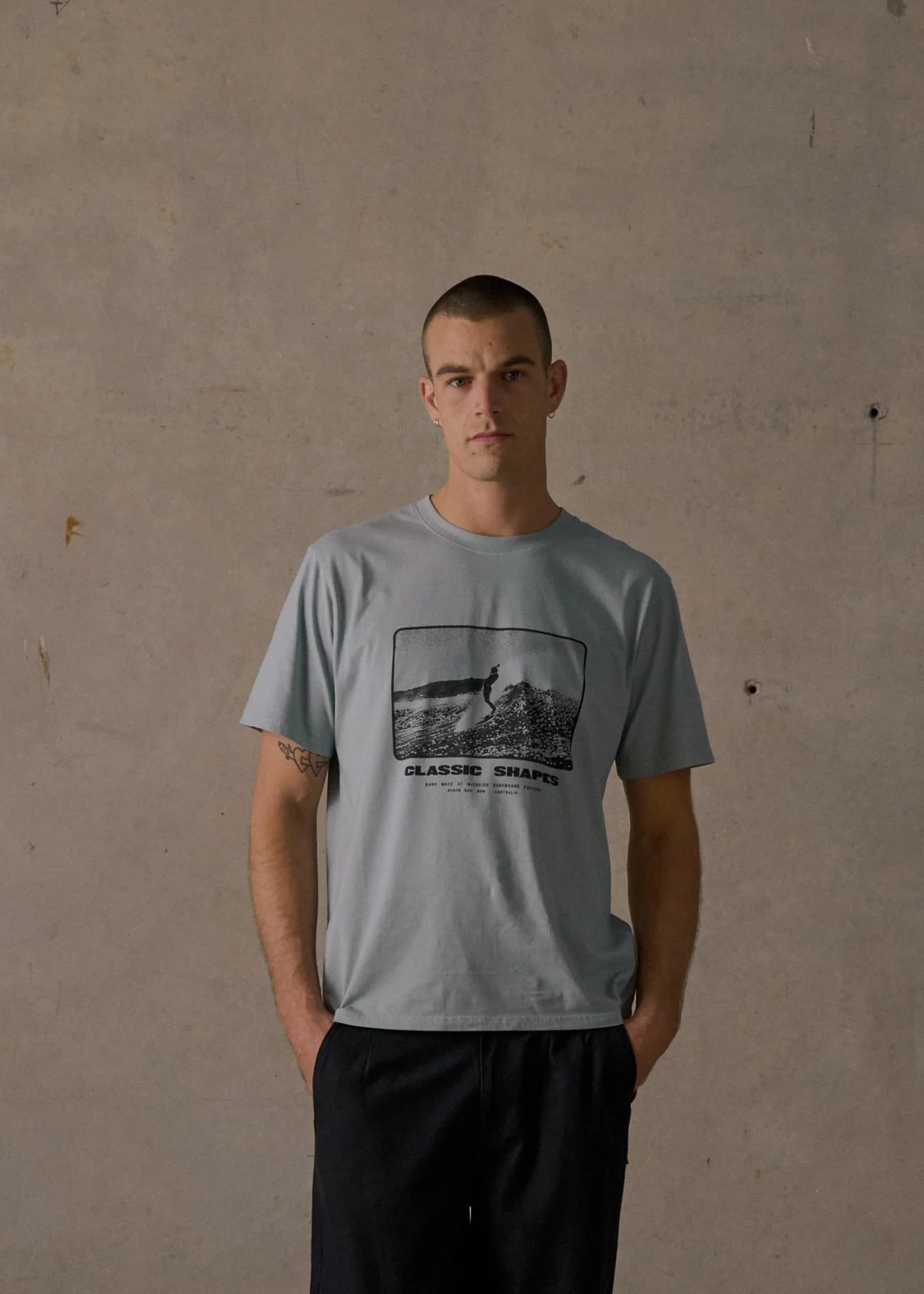 McTAVISH - Classic Shapes Tee - LIGHT BLUE
