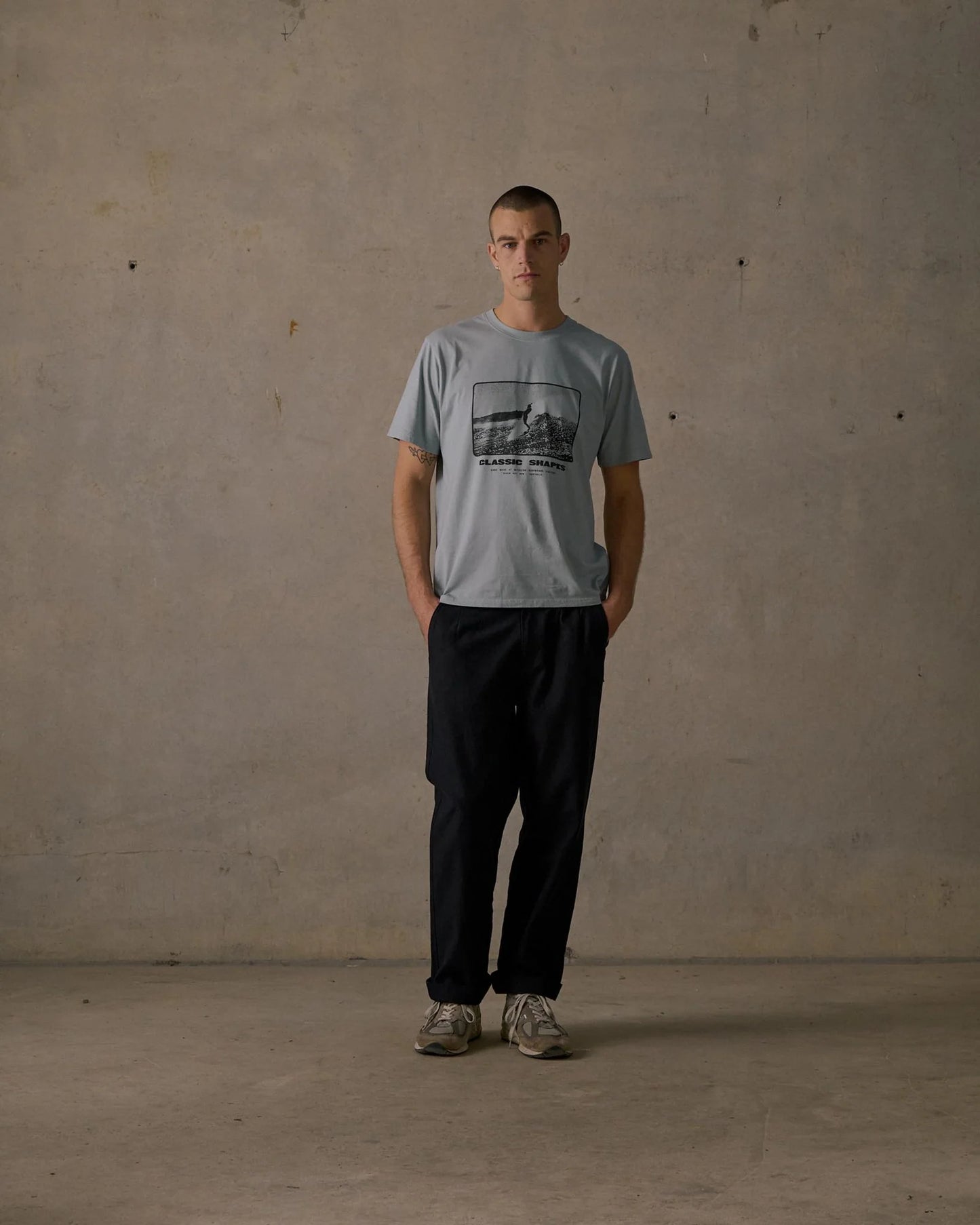 McTAVISH - Classic Shapes Tee - LIGHT BLUE