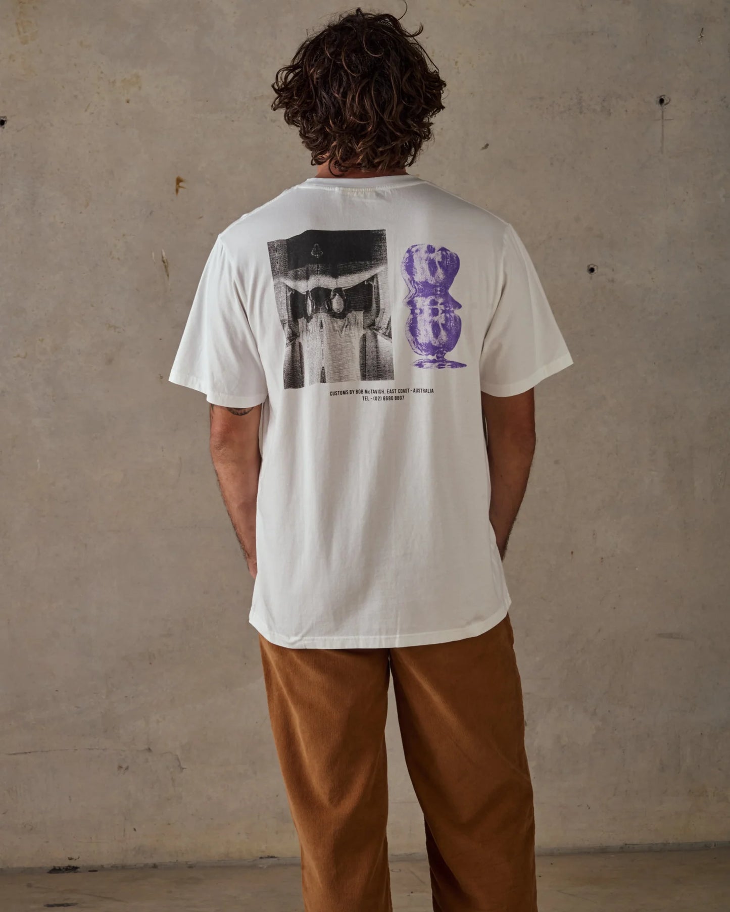 McTAVISH - Warped Tee - WHITE