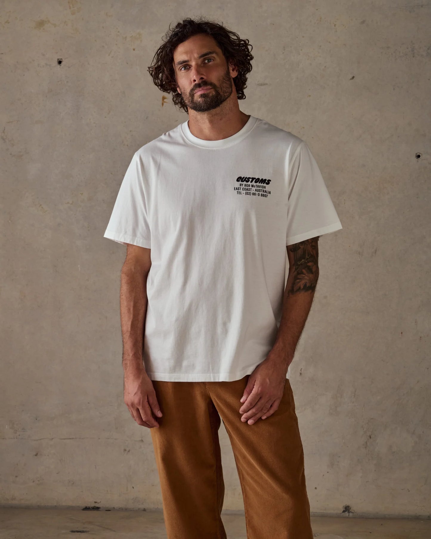 McTAVISH - Warped Tee - WHITE