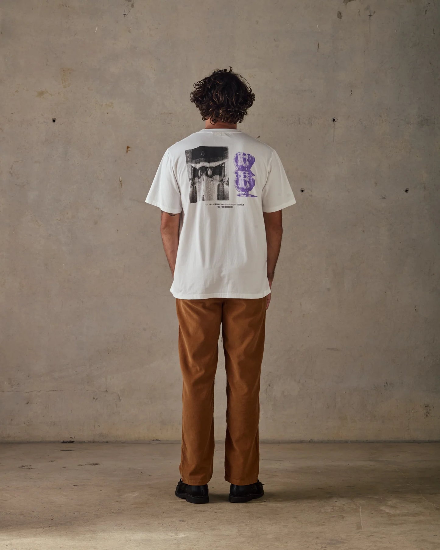 McTAVISH - Warped Tee - WHITE