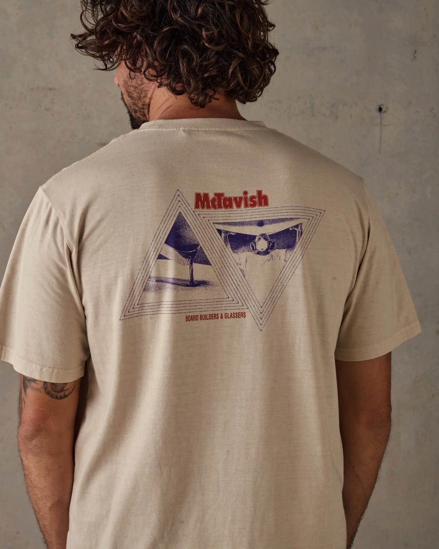 McTAVISH - Glassers Tee by Schuyler Beecroft - Light Tan