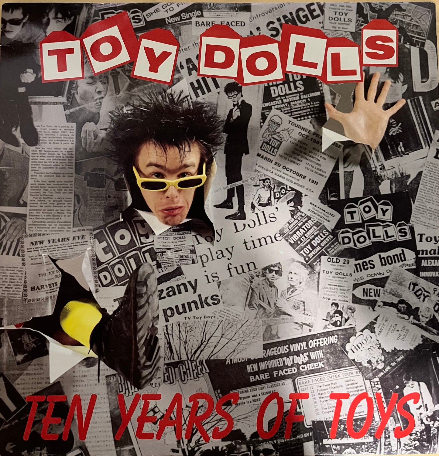TOY DOLLS - TEN YEARS OF TOYS LP Best Of Album Rare Punk 1989 Original