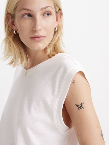 LEVIS - LEVI'S® WOMEN'S BOXY TANK - WHITE