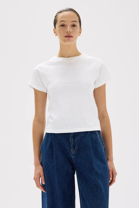 ASSEMBLY LABEL - Avery Short Sleeve Tee - WHITE