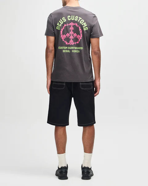 DEUS - Fancey Pansy Tee - ANTHRASITE