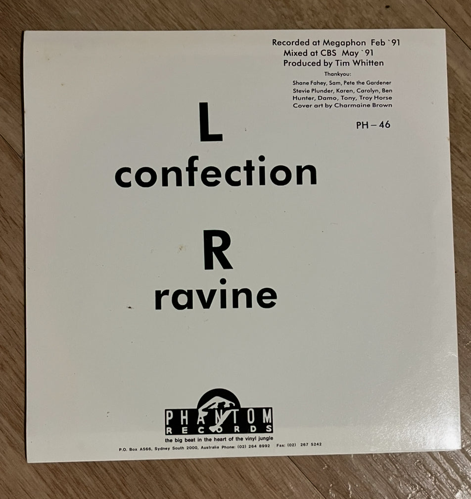 CROW Ravine / Confection - 1992 Australian 7" Blue Transparent Vinyl NM