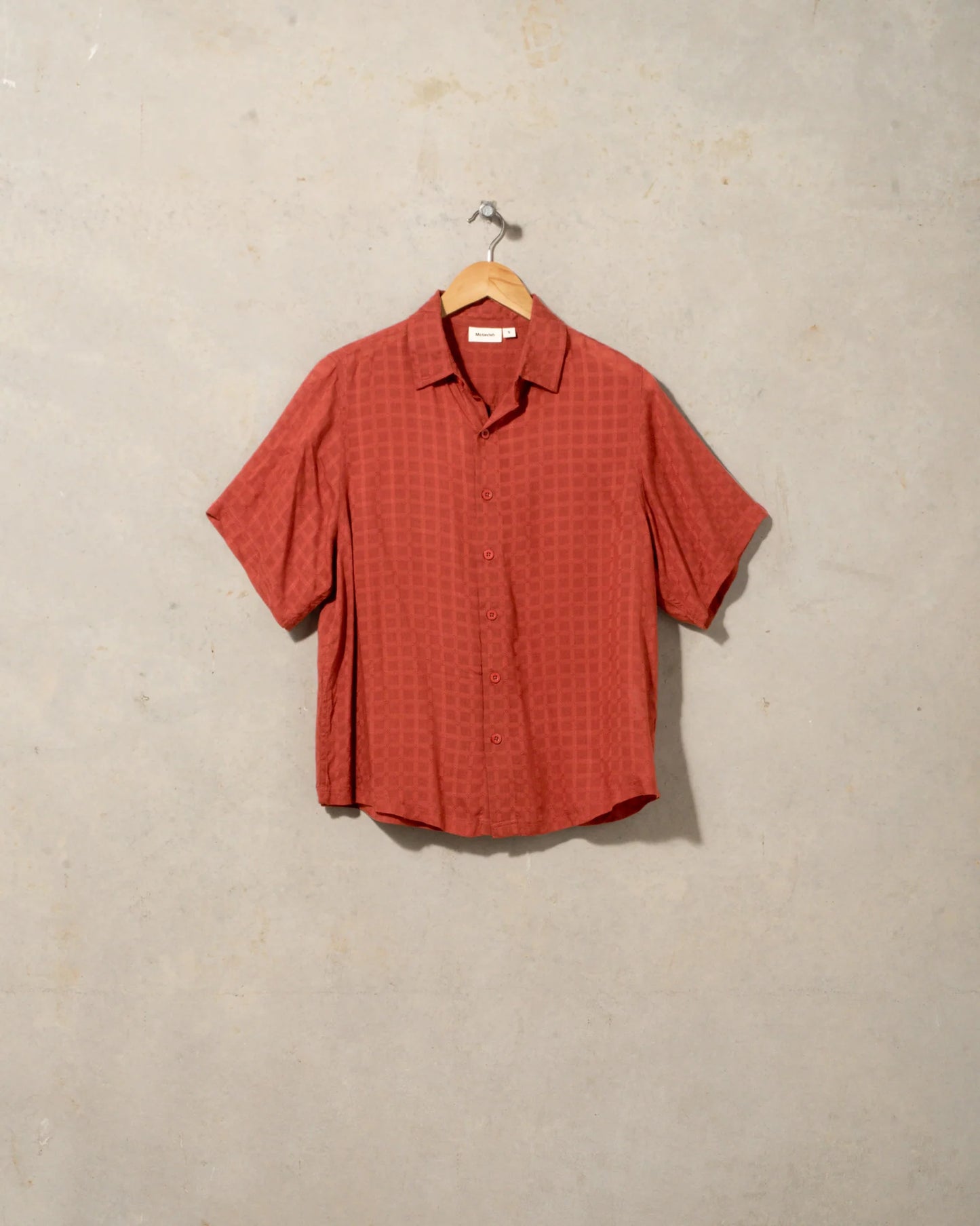 McTAVISH - Oversized Short sleeve Tee - RUST