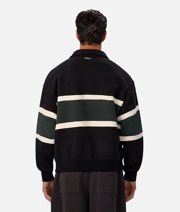 INDUSTRIE - The Eastbourne Track Top - BLACK COMBO