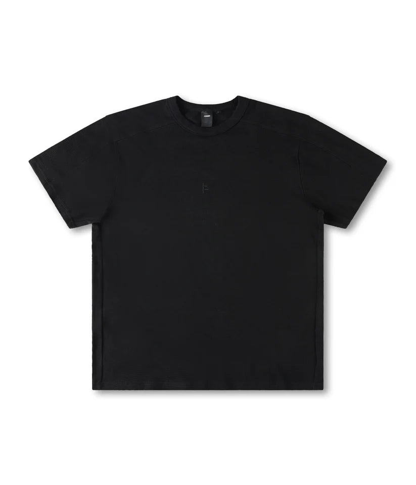 FORMER - FRANCHISE WAFFLE SHIRT - BLACK