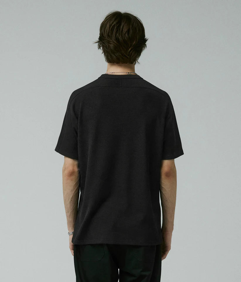 FORMER - FRANCHISE WAFFLE SHIRT - BLACK