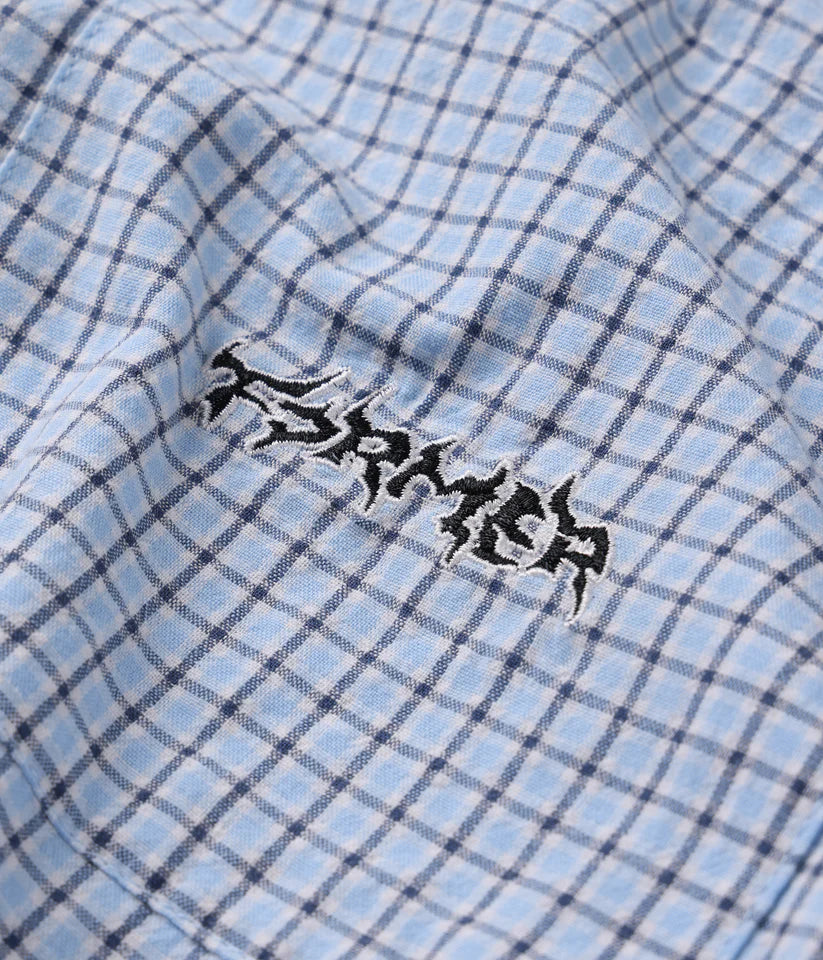 FORMER - Vivian Check SS Shirt - Blue