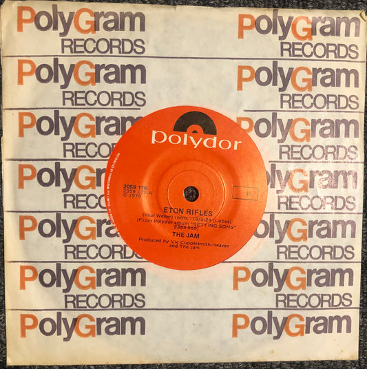 THE JAM Rare 1979 Australian Only 7" Eton Rifles OOP Polydor Mod Punk Single