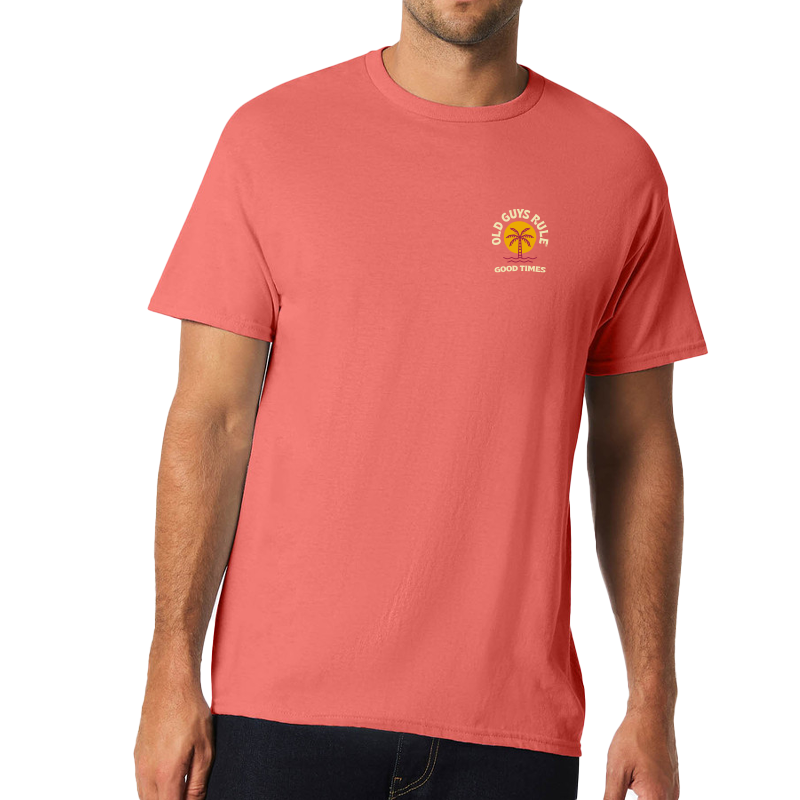 OLD GUYS RULE - Good Times Tee - Coral Silk