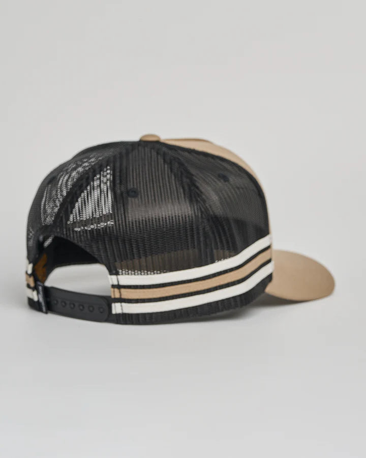 THE MAD HUEYS - Triple Anchor Twill Trucker - Tan